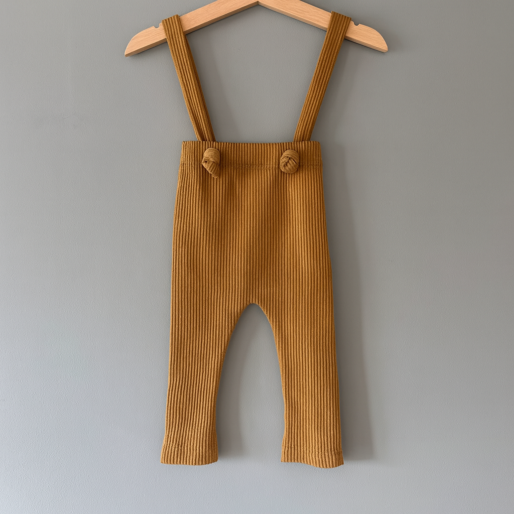 CozyRib – Blødt og Stilfuldt Babybukser med Seler